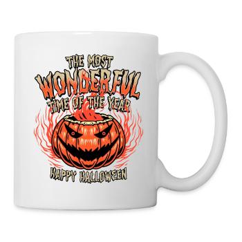 Joyeux Halloween Citrouille - Mug blanc - blanc - Droite