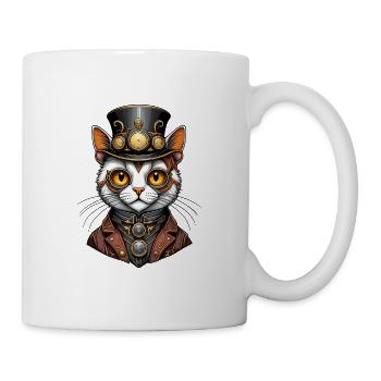 Steampunk cat - Mug - white - Right