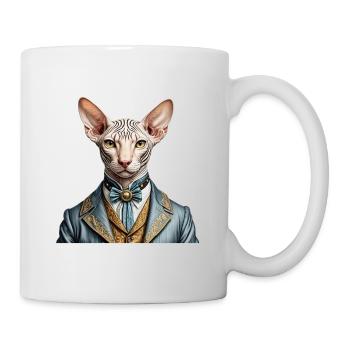 Elegant sphynx - Mug - white - Right