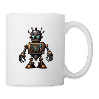 Steampunk robot - Mug - white - Right