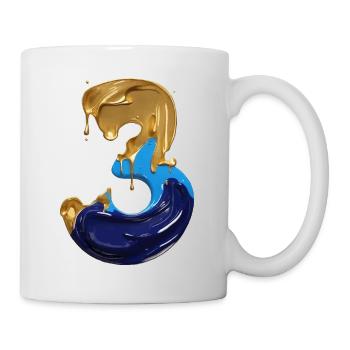 NR. 3 NUMMER 3 COOL 3. GEBURTSTAG - Tasse - Weiß - Rechts