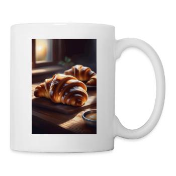 Croissant - Mug blanc - blanc - Droite