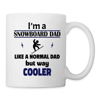 Je suis papa snowboardeur - Mug blanc - blanc - Droite