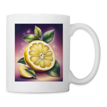 Süß-saure Zitrone - Tasse - Weiß - Rechts