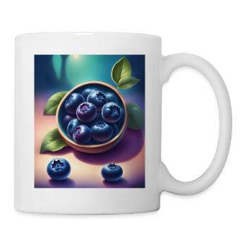 Leckere Heidelbeeren - Tasse - Weiß - Rechts