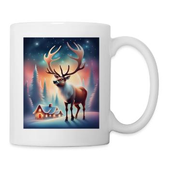 Village du Père Noël rennes - Mug blanc - blanc - Droite