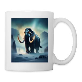 scary evil mammoth - Mug - white - Right