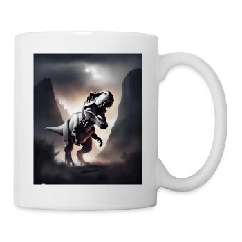 Dinosaure tyrannosaure rex impressionnant - Mug blanc - blanc - Droite