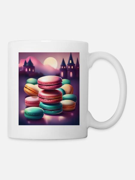Fantastische Baiser-Makronen - Tasse - Weiß