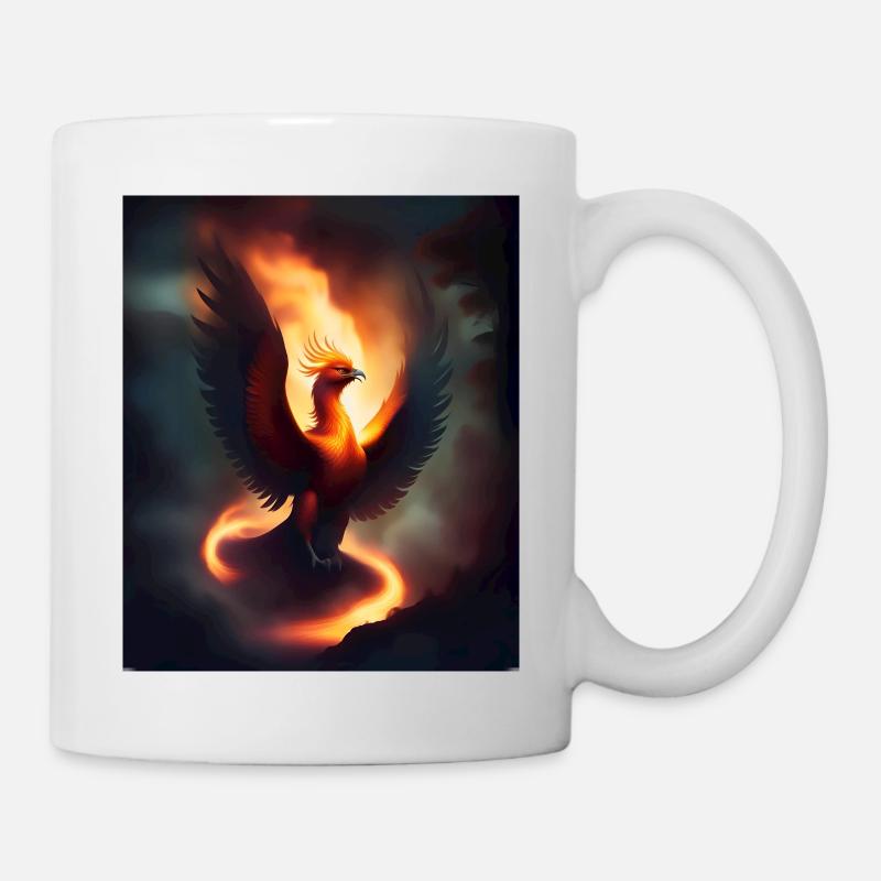 Phénix de feu épique - Mug blanc - blanc