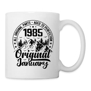 1985 January Original 39 Years Anniversary Gift - Mug - white - Right