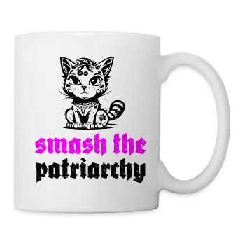 smash the patriarchy - Tasse - Weiß - Rechts