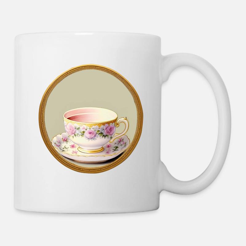A cup of tea or coffee? - Mug - white