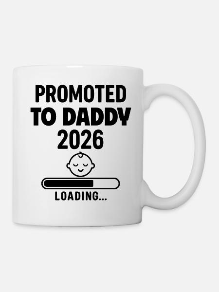 Annonce grossesse Futur papa 2026 Bientôt père - Kop/krus - hvid