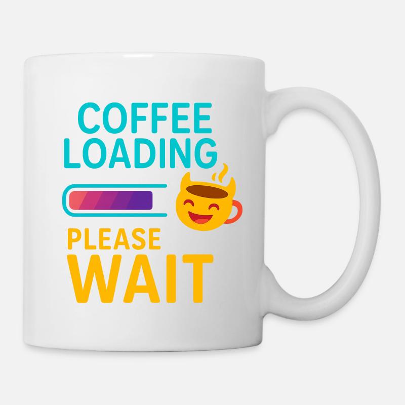 Café Charge Patience Dire Design - Mug blanc - blanc