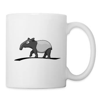 Tapir parents animal partner shirt comic gift - Mug - white - Right