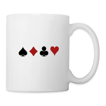 playing cards - Mug - white - Right