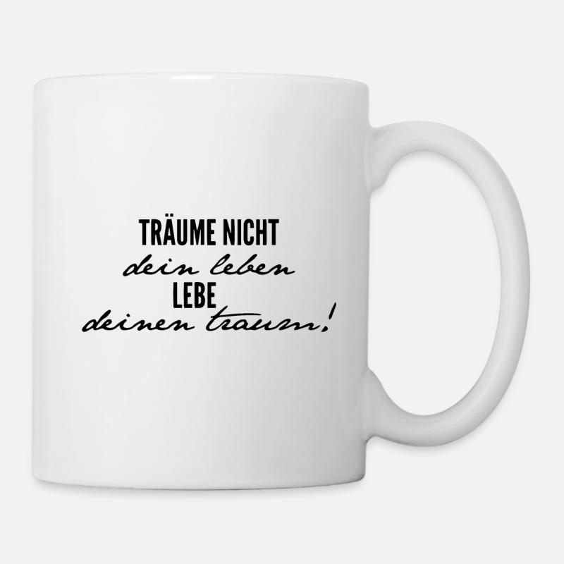 Live your dream italics - Mug - white
