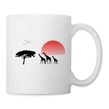 Africa safari subject - Mug - white - Right