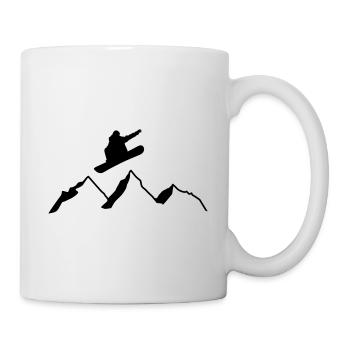 Snowboarders - Mug blanc - blanc - Droite