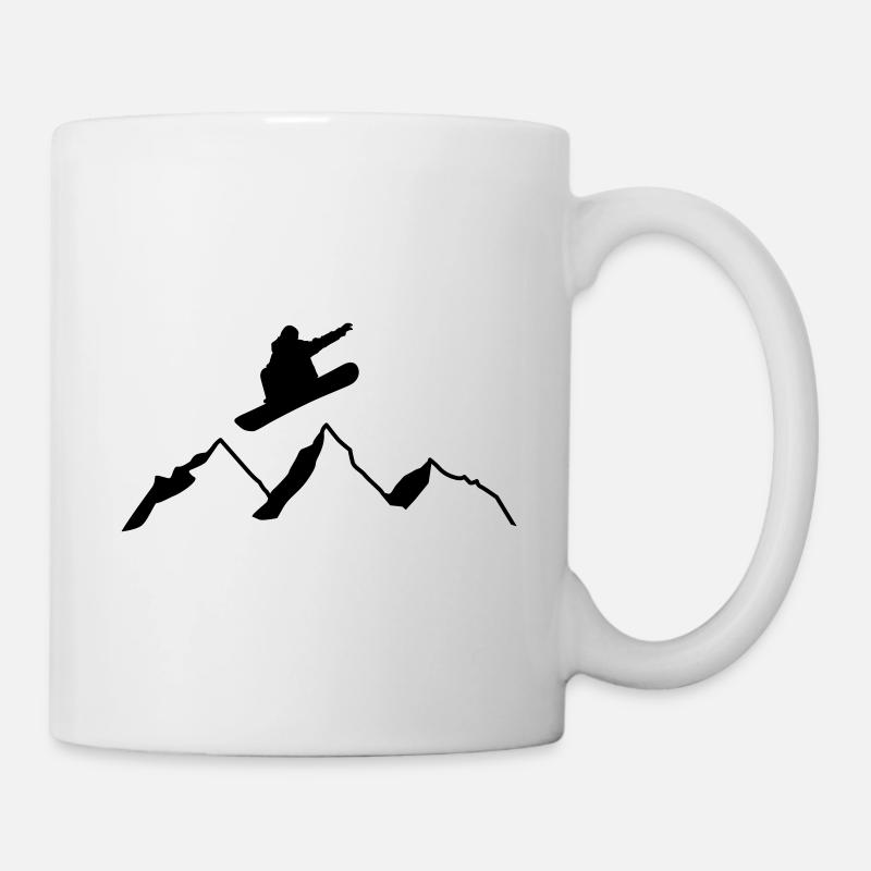 Snowboarders - Mug blanc - blanc