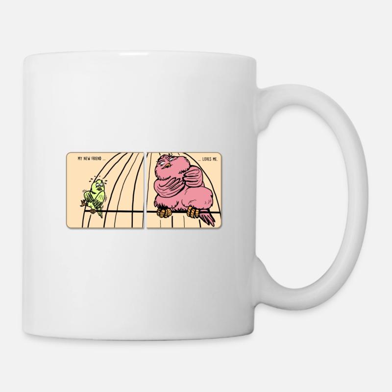 Neue Freunde - Tasse - Weiß