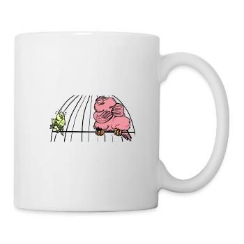 Neue Freunde? - Tasse - Weiß - Rechts
