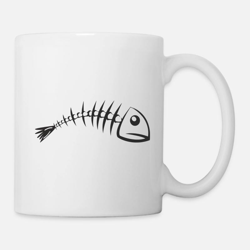 Fischgräte - Tasse - Weiß