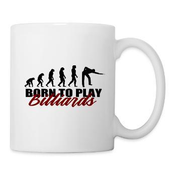 Billiard - Tasse - Weiß - Rechts