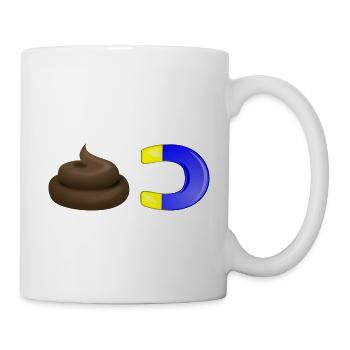 shit magnet - Mug - white - Right