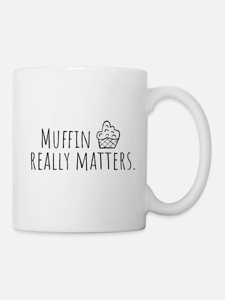muffin - Tasse - Weiß