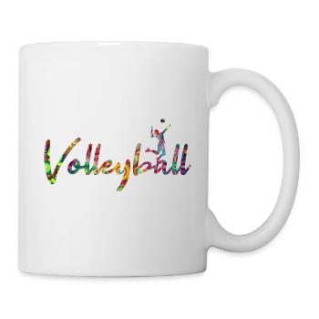 Volleyball - Tasse - Weiß - Rechts