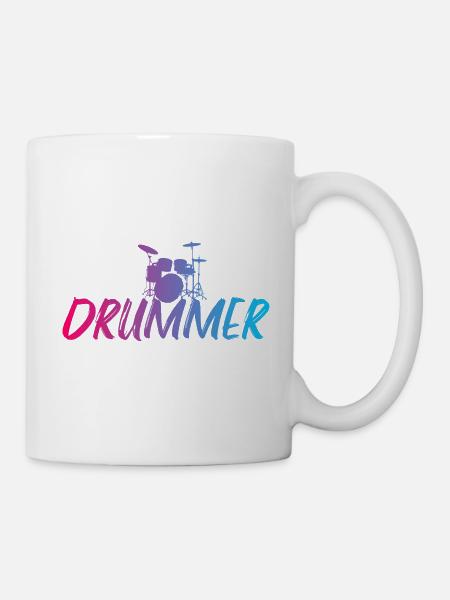 Drummer - Mug blanc - blanc