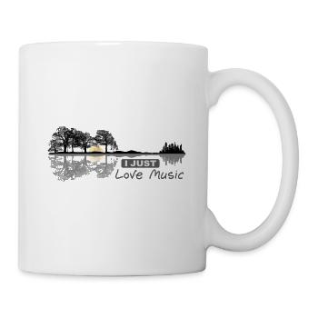 J'aime la musique - guitare - Mug blanc - blanc - Droite