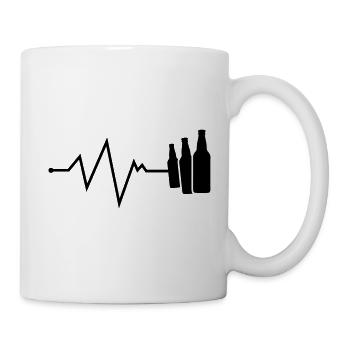 bier puls - Tasse - Weiß - Rechts