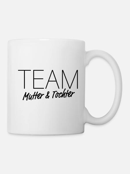 TEAM Mutter & Tochter – Mama Muttertag Kind - Tasse - Weiß
