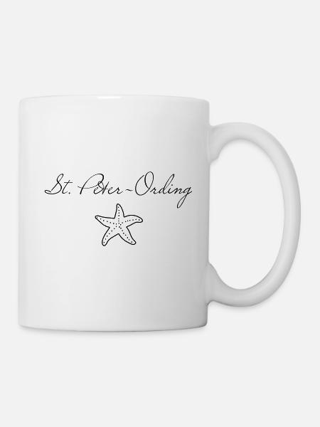 St. Peter-Ording Seestern - Tasse - Weiß