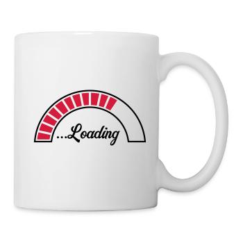 loading ladebalken symbol - Tasse - Weiß - Rechts