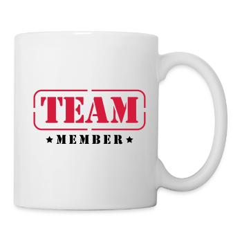 membre de l'équipe - Mug blanc - blanc - Droite