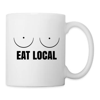 Regional food - breasts breast breast milk breastfeeding - Mug - white - Right