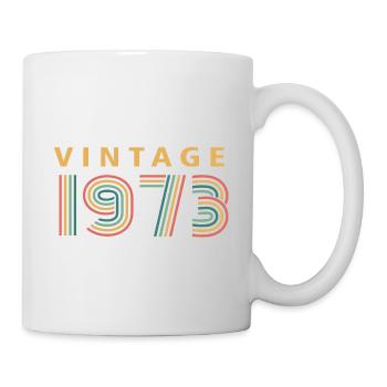 Jahrgang 1973 - Tasse - Weiß - Rechts