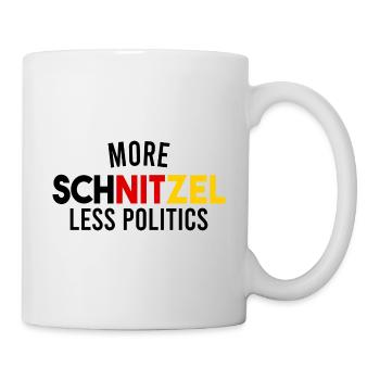 Politics political schnitzel - Mug - white - Right