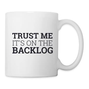 « Backlog » | « Scrum Master » - Mug blanc - blanc - Droite