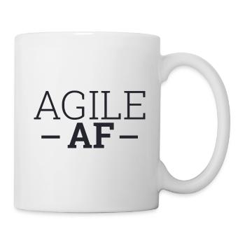 « Agile AF » | « Scrum Master » - Mug blanc - blanc - Droite