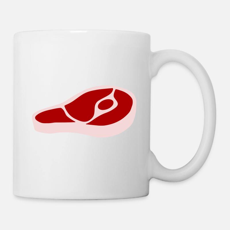 Viandes - Mug blanc - blanc