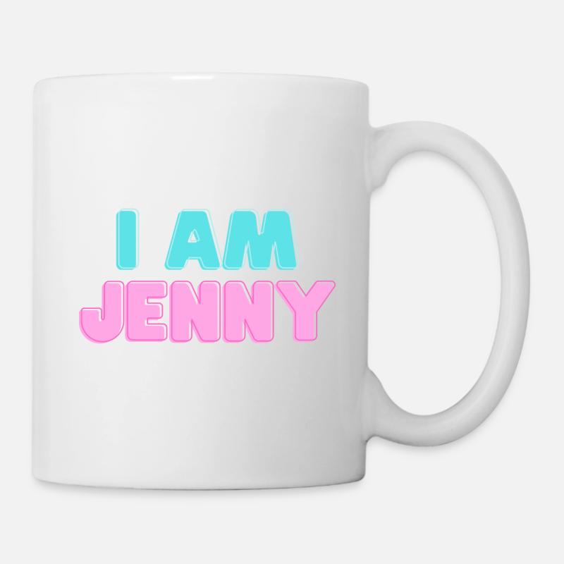 Je suis Jennifer Jenny Nom Cadeaux - Mug blanc - blanc