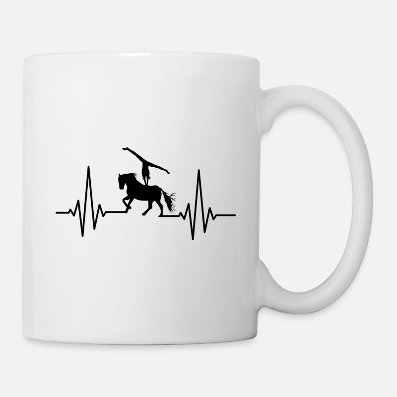 Pferde Pferd Voltigierer Voltigieren Volti - Tasse - Weiß