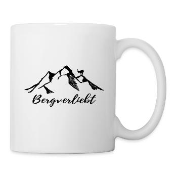 Berg mit Steinbock - Tasse - Weiß - Rechts