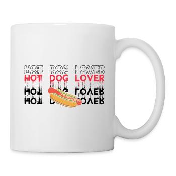 Hot Dog Saucisse Amour Hot dog fast food - Mug blanc - blanc - Droite