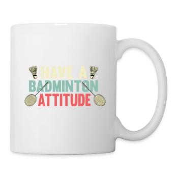 Badminton Posture Sports Trainer Gift - Mug - white - Right